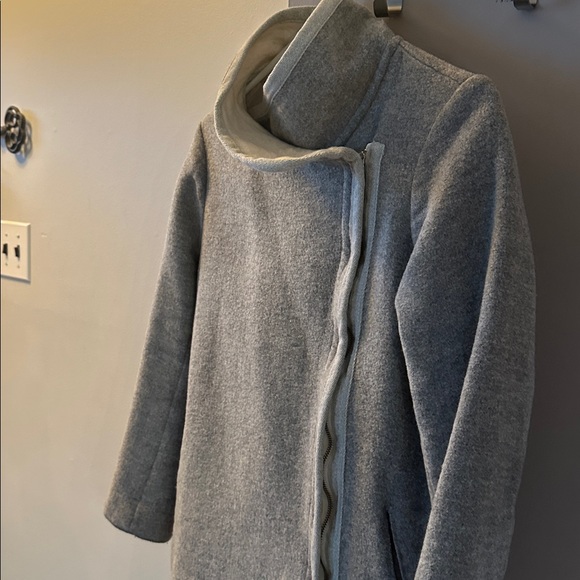 Babaton Light Gray Wool Jacket gently used - Picture 3 of 8